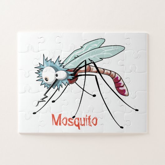 Mosquito cartoon legpuzzel (Horizontaal)