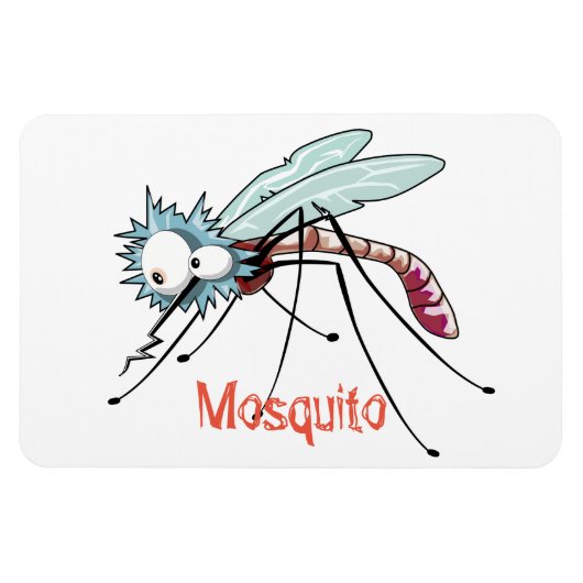 Mosquito cartoon magneet (Horizontaal)