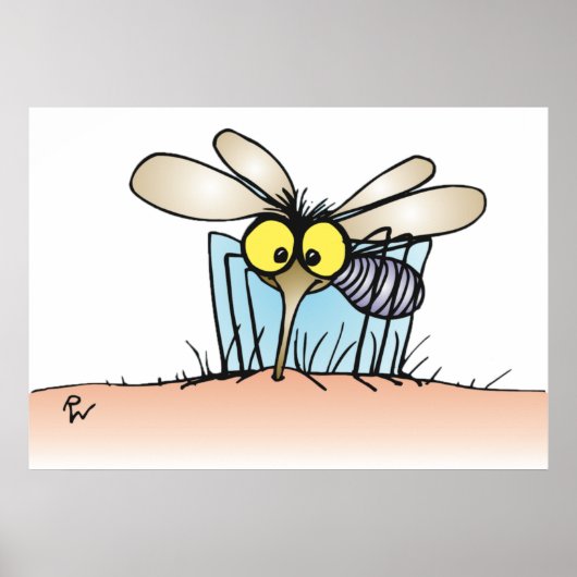 Mosquito die een Poster van een arm bezoekt (Voorkant)
