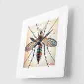 Mosquito dorsal view painting 030624IREF117 - Wate Vierkante Klok (Hoek)