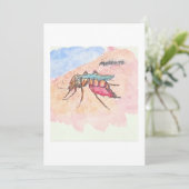 Mosquito Greeting Card Kaart (Staand voorkant)