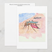Mosquito Greeting Card Kaart (Voorkant / Achterkant)