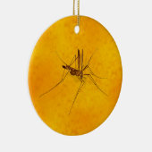 Mosquito in Amber Sap Fossil Replica Prehistorisch Keramisch Ornament (Rechts)