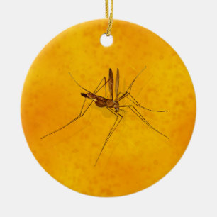 Mosquito in Amber Sap Fossil Replica Prehistorisch Keramisch Ornament