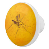 Mosquito in Amber Sap Fossil Replica Prehistorisch Keramische Knop (Rechts)