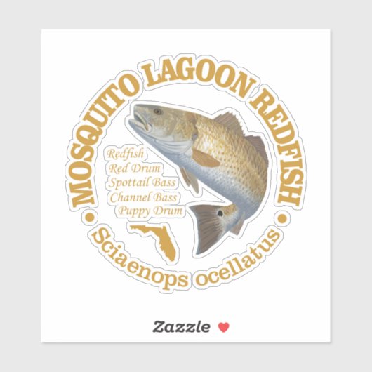 Mosquito Lagune (rode snapper) Sticker (Vel)