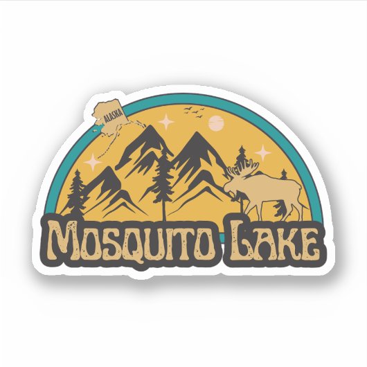 Mosquito Lake, Alaska Sticker (Voorkant)