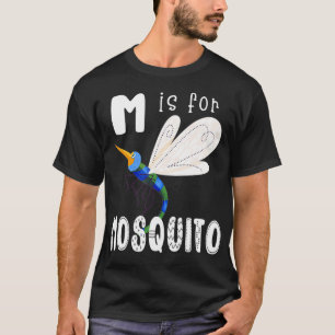 Mosquito Letter M alfabet insectenleraar T-shirt