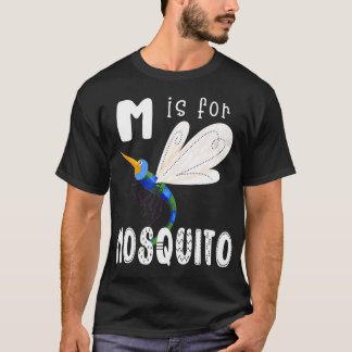 Mosquito Letter M alfabet insectenleraar T-shirt