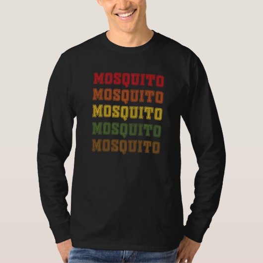 Mosquito Lettering Midge Costume Love Gnat T-shirt (Voorkant)