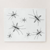 Mosquito Puzzle White Achtergrond Legpuzzel (Horizontaal)
