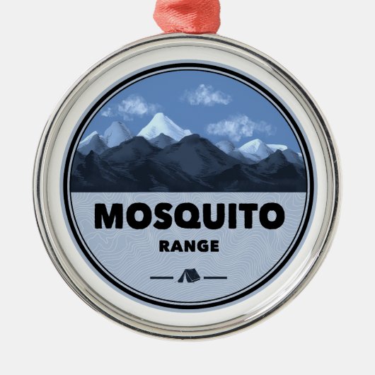 Mosquito Range Colorado Camping Metalen Ornament (Voorkant)