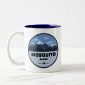 Mosquito Range Colorado Camping Tweekleurige Koffiemok (Links)