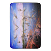 Mosquito swarm, scandinavia fjord, badmat (Voorkant Verticaal)