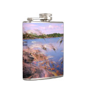 Mosquito swarm, scandinavia fjord, heupfles (Rechts)