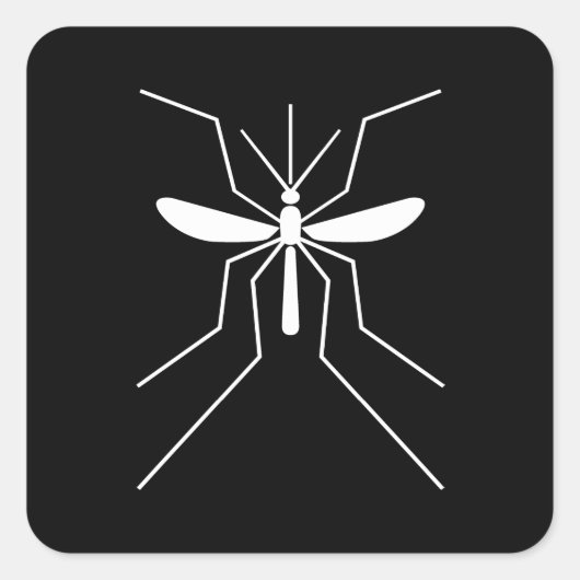 Mosquito Vierkante Sticker (Voorkant)