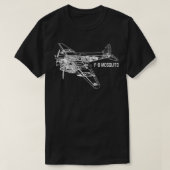 Mosquito WWII Plane American F8 Reconnaissance Air T-shirt (Design voorkant)