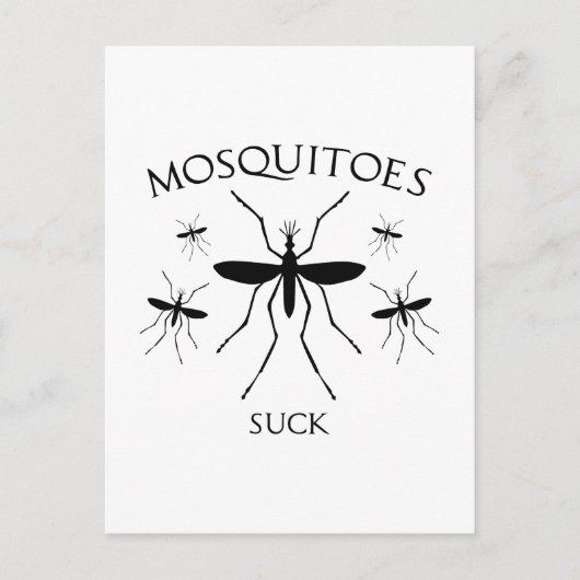 Mosquitoes Suck Briefkaart (Voorkant)