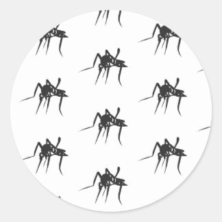 Mosquitopatroon Ronde Sticker