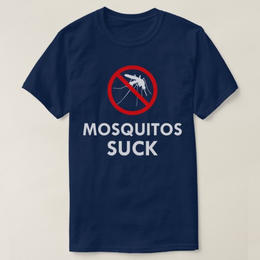 Mosquitos Suck T-shirt (Design voorkant)