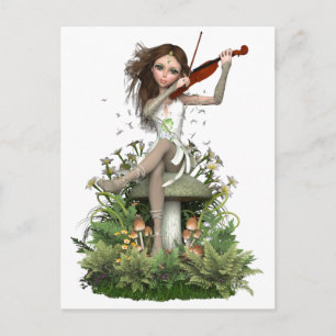 Moss Agate Fairy ~ Melody Briefkaart