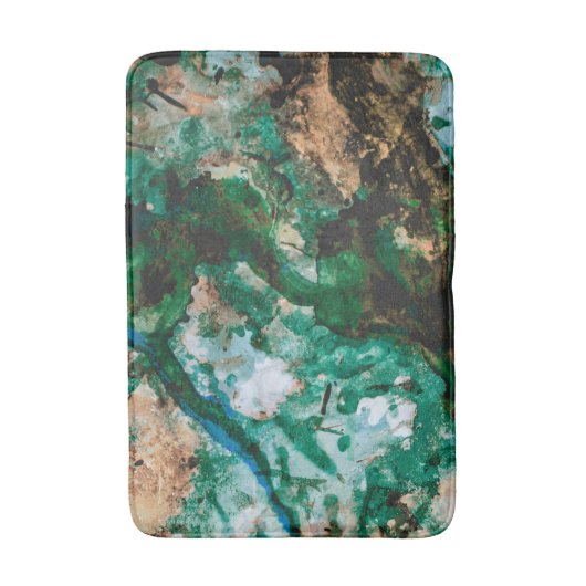 Moss Agate Green Crystal Geode Abstract Badmat (Voorkant Verticaal)