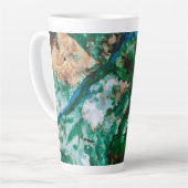 Moss Agate Green Crystal Geode Abstract Latte Mok (Linkerhoek)