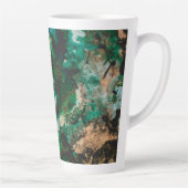 Moss Agate Green Crystal Geode Abstract Latte Mok (Rechts)