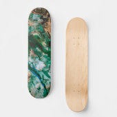 Moss Agate Green Crystal Geode Abstract Persoonlijk Skateboard (Voorkant)