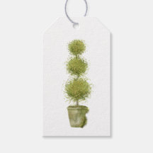 Moss Covering Topiary Gift Label