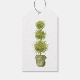 Moss Covering Topiary Gift Label Cadeaulabel