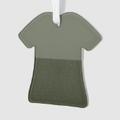 Moss Duo-Tone T-Shirt Ornament – (voorkant)
