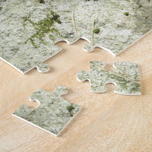 Moss en Lichen op Rock Legpuzzel (Zijkant)