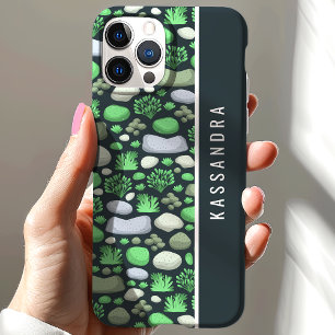 Moss En Stenen Op Maat Gemaakte Naam iPhone 15 Case