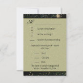 Moss Enchanted Forest Firefly Wedding RSVP-kaarten RSVP Kaartje (Achterkant)