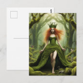 Moss Fairy Beschermer van het Bos Briefkaart (Voorkant / Achterkant)