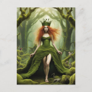 Moss Fairy Beschermer van het Bos Briefkaart