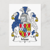 Moss Family Crest Briefkaart (Voorkant)