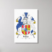 Moss Family Crest Canvas Afdruk (Voorkant)