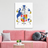 Moss Family Crest Canvas Afdruk (Insitu (Woonkamer))