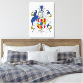Moss Family Crest Canvas Afdruk (Insitu (Slaapkamer))