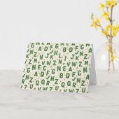 Moss Garden Artisan Alphabet Kaart (Gele Bloem)