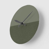 Moss Green 2-tone wandklok - Custom Minimalism (Hoek)