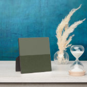 Moss Green Aangepaste tafel Teken Plaque Fotoplaat (Insitu)