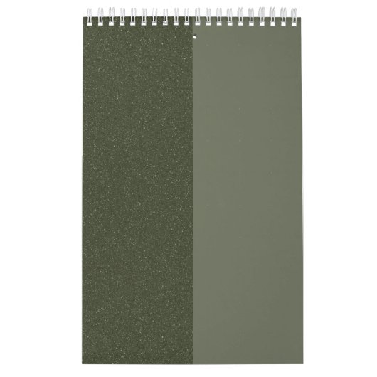 Moss Green Aangepaste Wandkalender Kalender (Hoes)