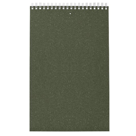 Moss Green Aangepaste Wandkalender Kalender (Hoes)