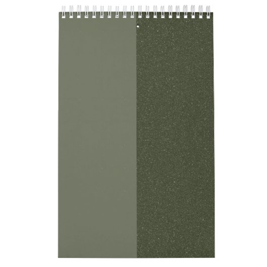 Moss Green Aangepaste Wandkalender Kalender (Hoes)