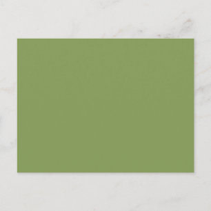 Moss Green Accent Background Color past dit aan Briefkaart