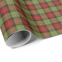 Moss Green and Red Rustic-kerstpatroonpatroon