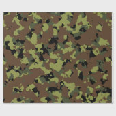 Moss Green Army Camo Cadeaupapier (Vlak)